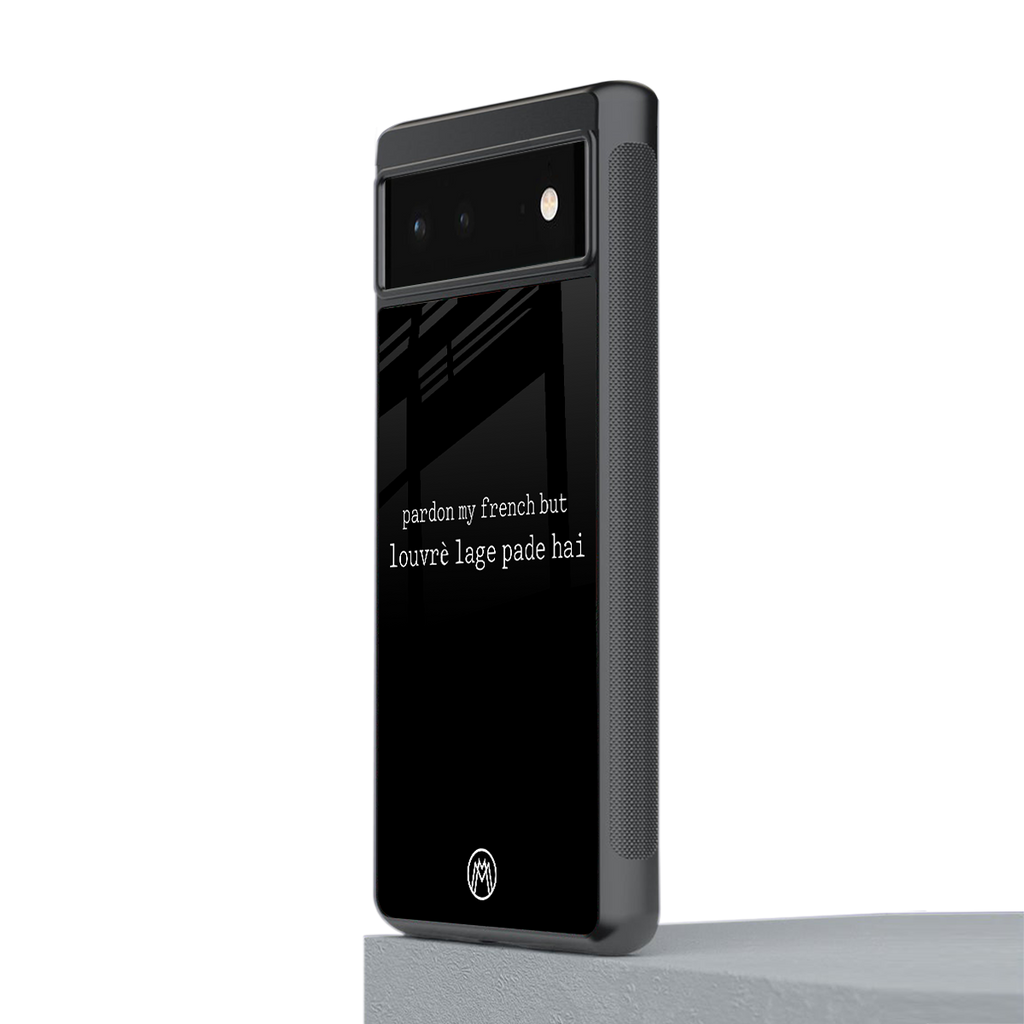 louvre lage pade hai back phone cover | glass case for Google Pixel 6A
