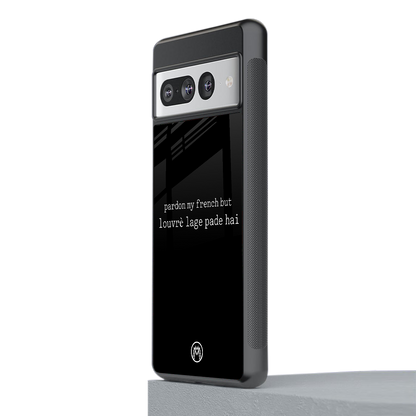 louvre lage pade hai back phone cover | glass case for google pixel 7 pro