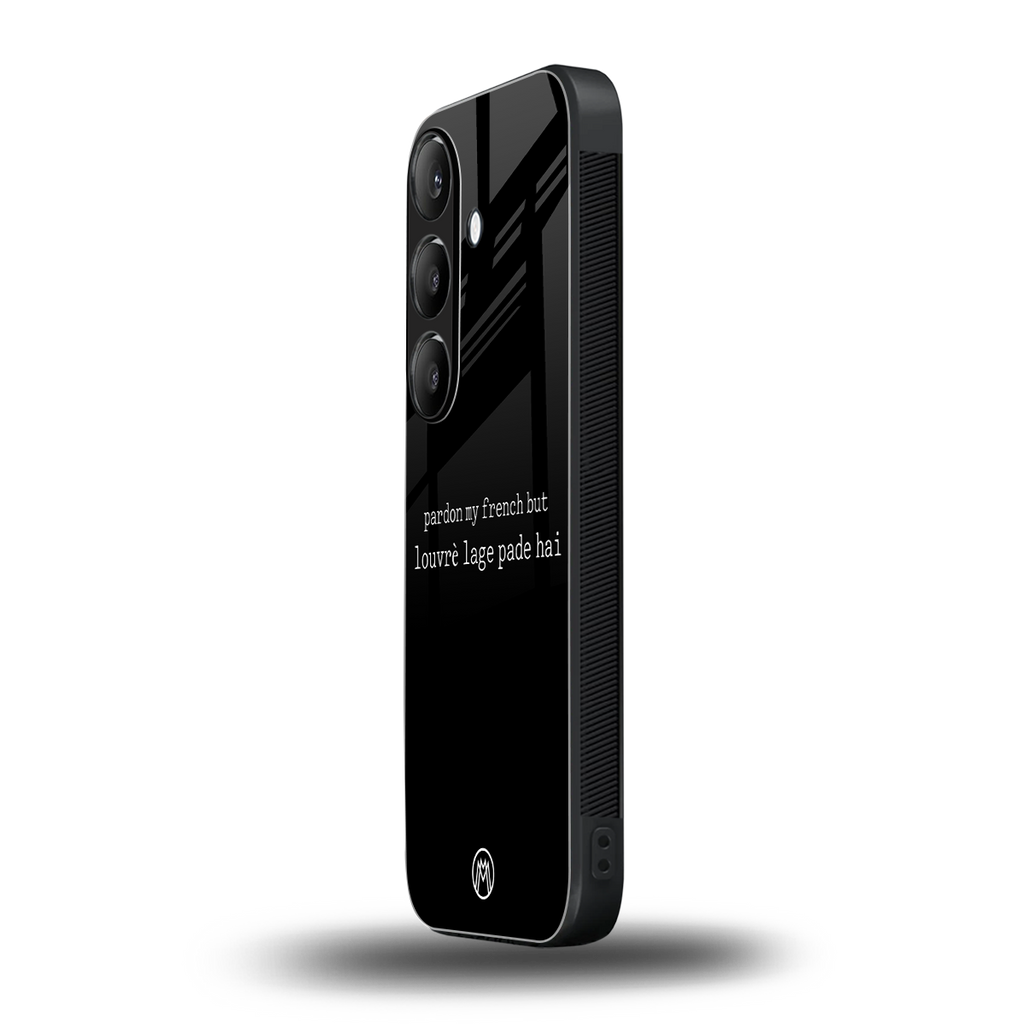 louvre lage pade hai back phone cover | glass case for samsung galaxy s24 fe
