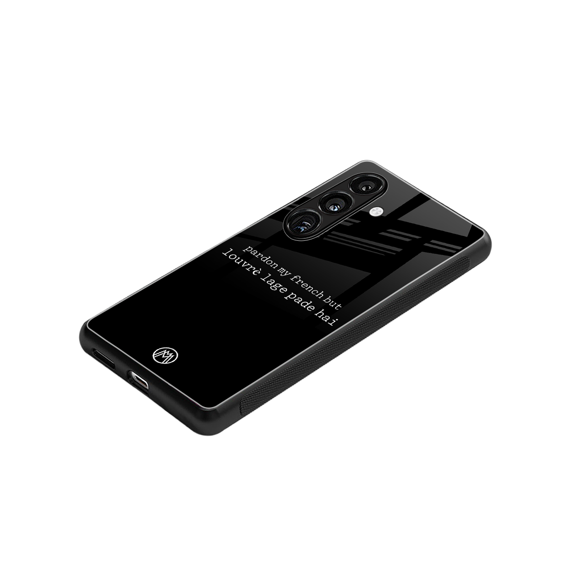 louvre lage pade hai back phone cover | glass case for samsung galaxy s24 plus