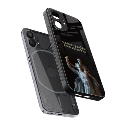 louvre back phone cover | glass case for nothing phone 1