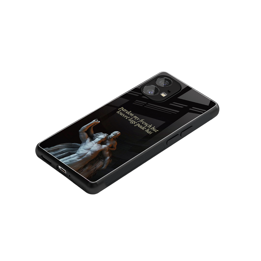 louvre back phone cover | glass case for nothing phone 1