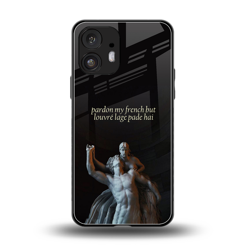 louvre back phone cover | glass case for nothing phone 2