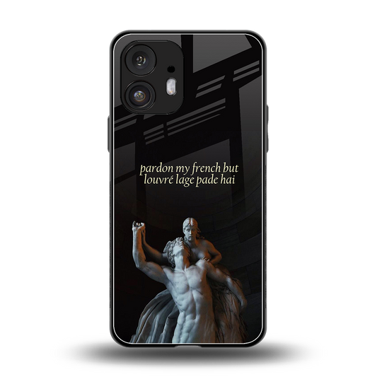 louvre back phone cover | glass case for nothing phone 2