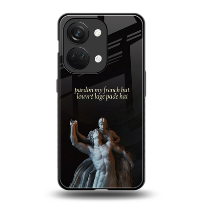 louvre back phone cover | glass case for oneplus nord 3