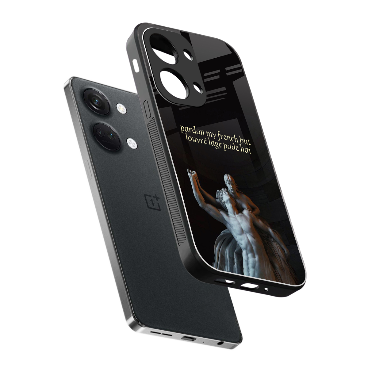 louvre back phone cover | glass case for oneplus nord 3