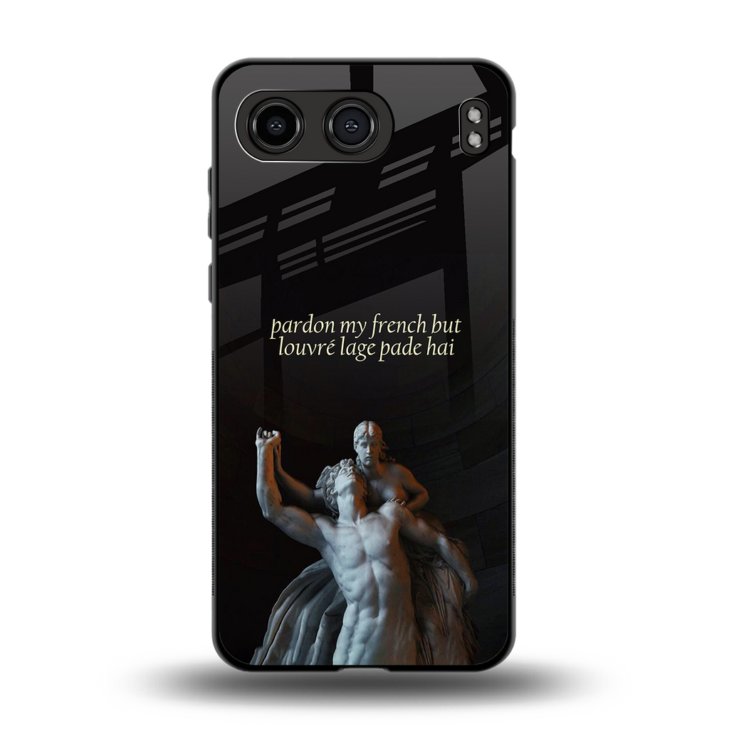 louvre back phone cover | glass case for oneplus nord 4