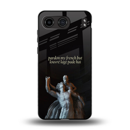 louvre back phone cover | glass case for oneplus nord 4