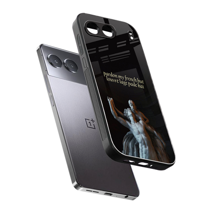 louvre back phone cover | glass case for oneplus nord 4