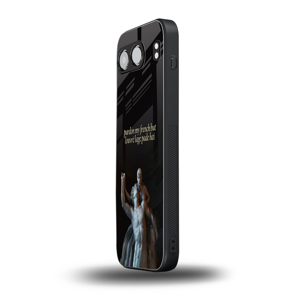 louvre back phone cover | glass case for oneplus nord 4