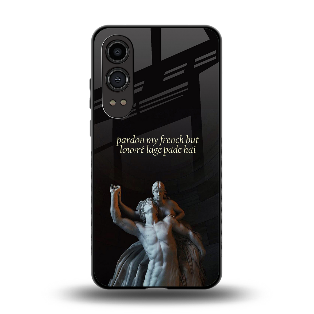 louvre back phone cover | glass case for oneplus nord ce 4 lite