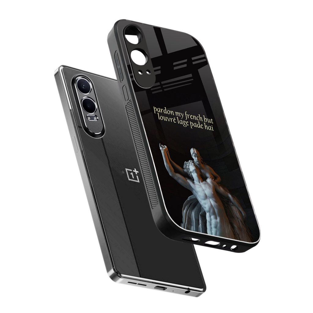 louvre back phone cover | glass case for oneplus nord ce 4 lite