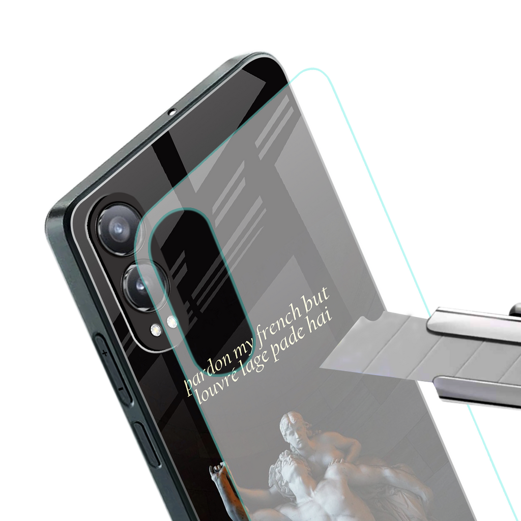 louvre back phone cover | glass case for oneplus nord ce 4 lite