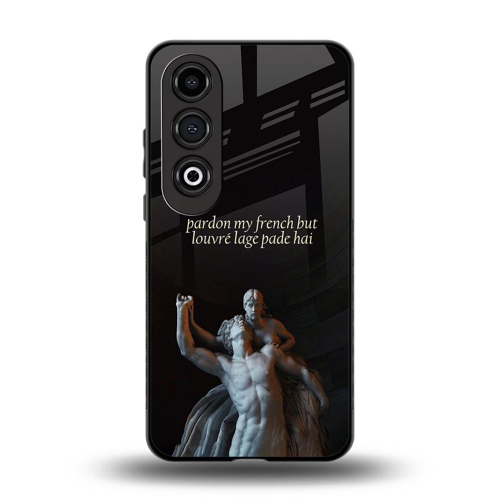 louvre back phone cover | glass case for oneplus nord ce 4