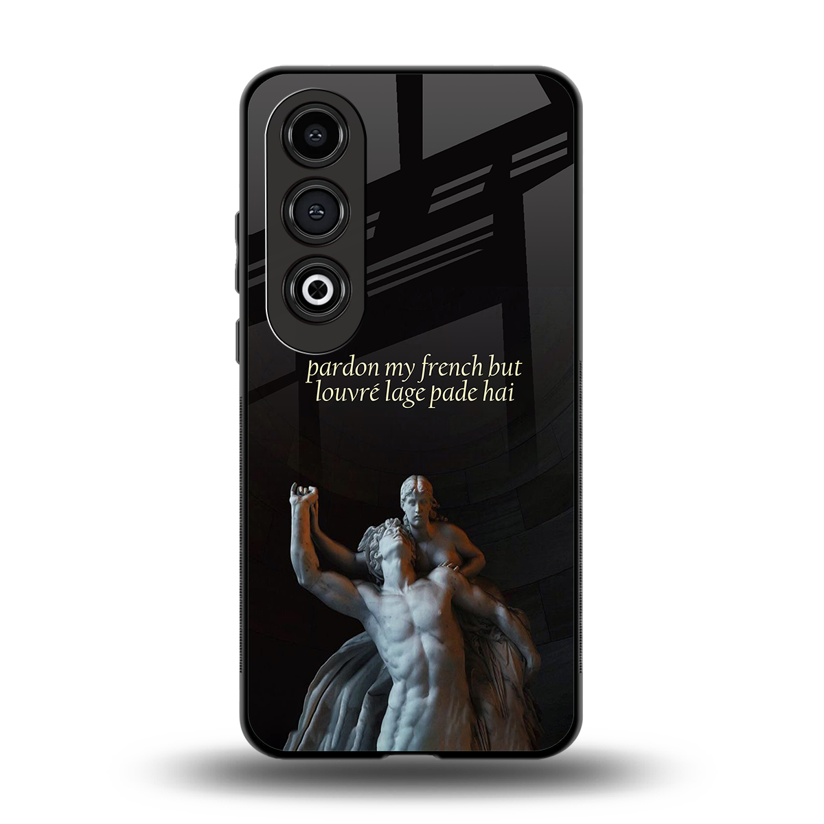 louvre back phone cover | glass case for oneplus nord ce 4