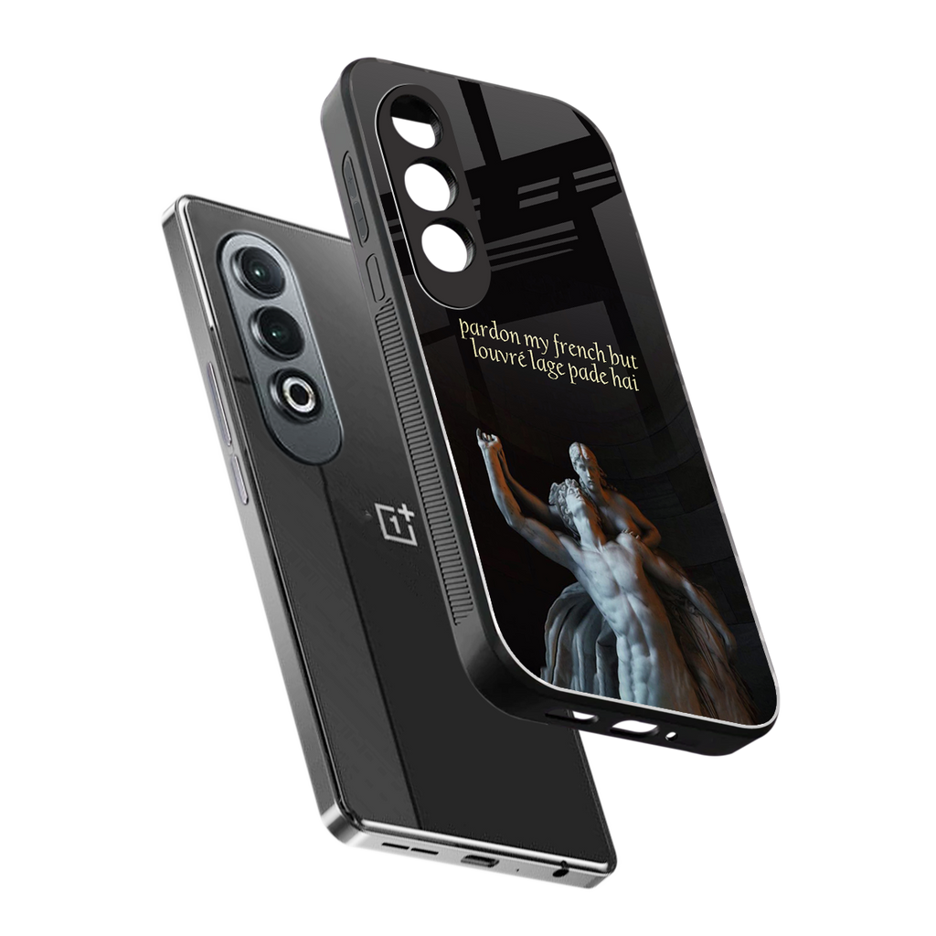 louvre back phone cover | glass case for oneplus nord ce 4