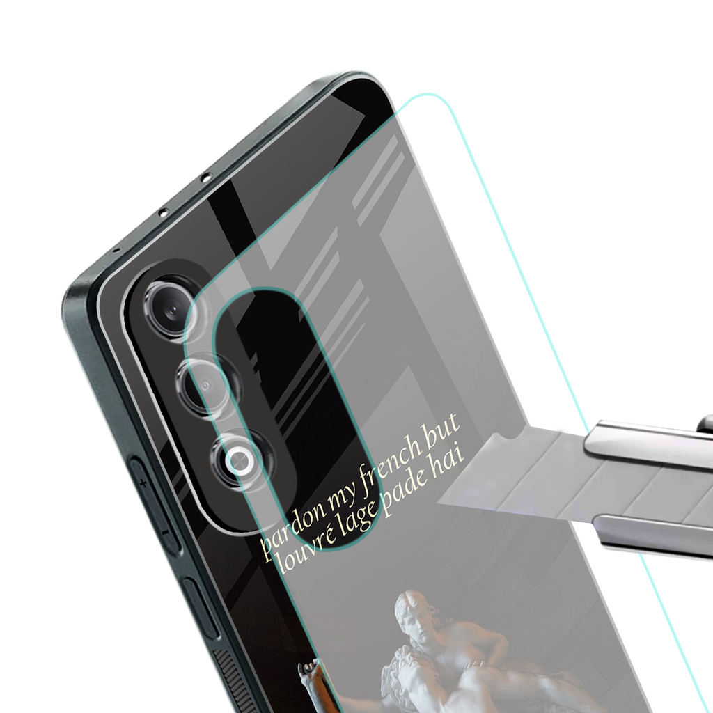 louvre back phone cover | glass case for oneplus nord ce 4