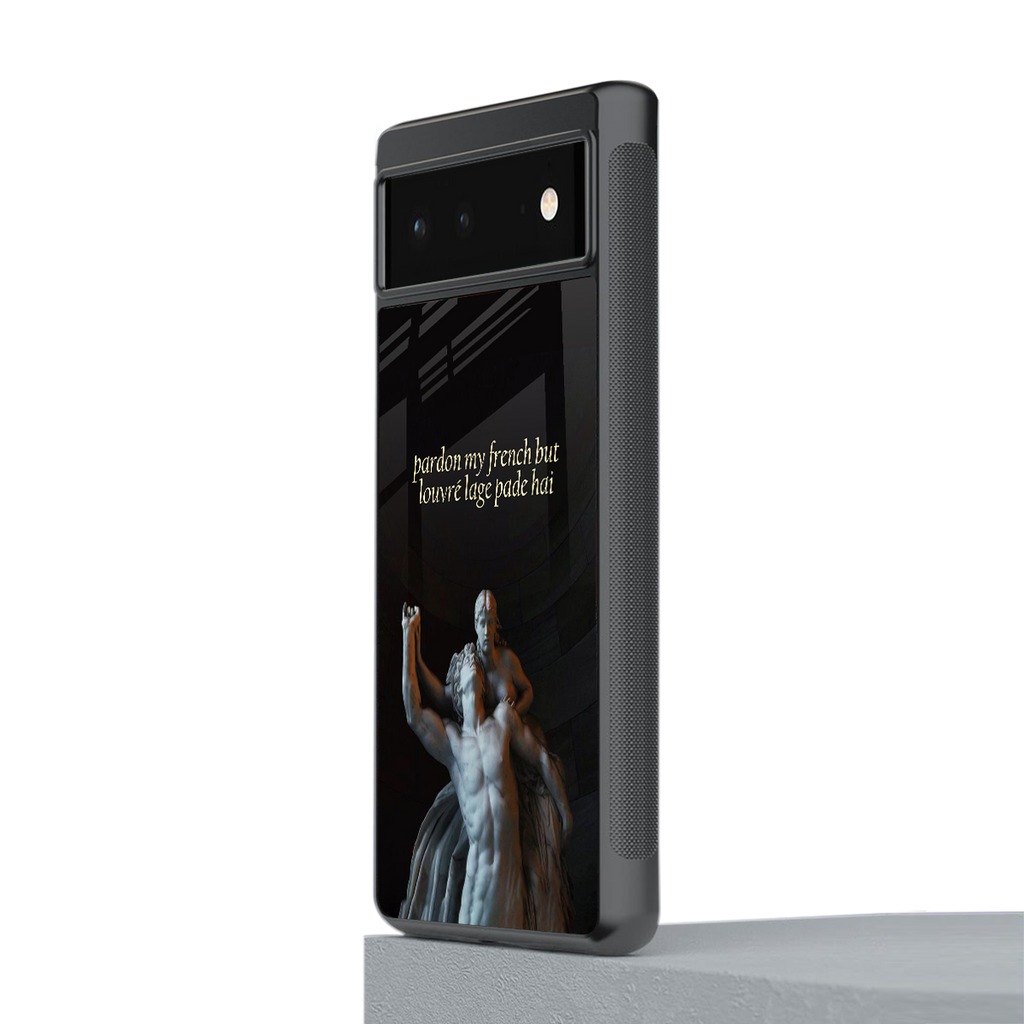 louvre back phone cover | glass case for Google Pixel 6A