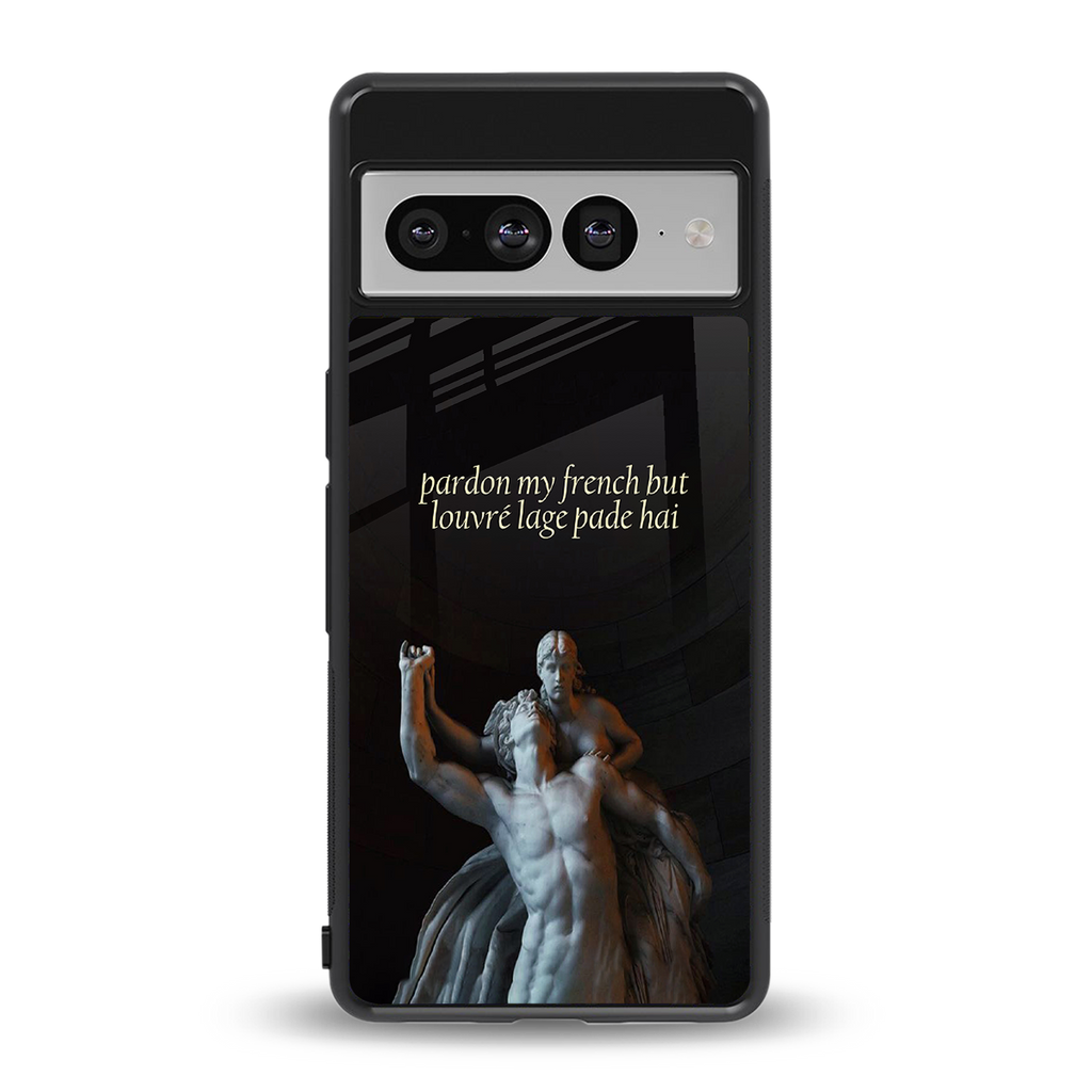 louvre back phone cover | glass case for google pixel 7 pro