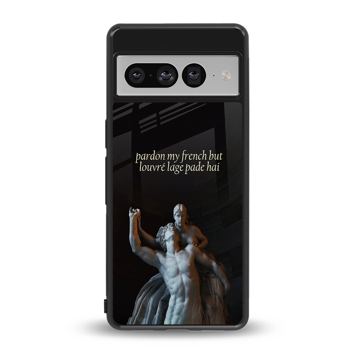 louvre back phone cover | glass case for google pixel 7 pro