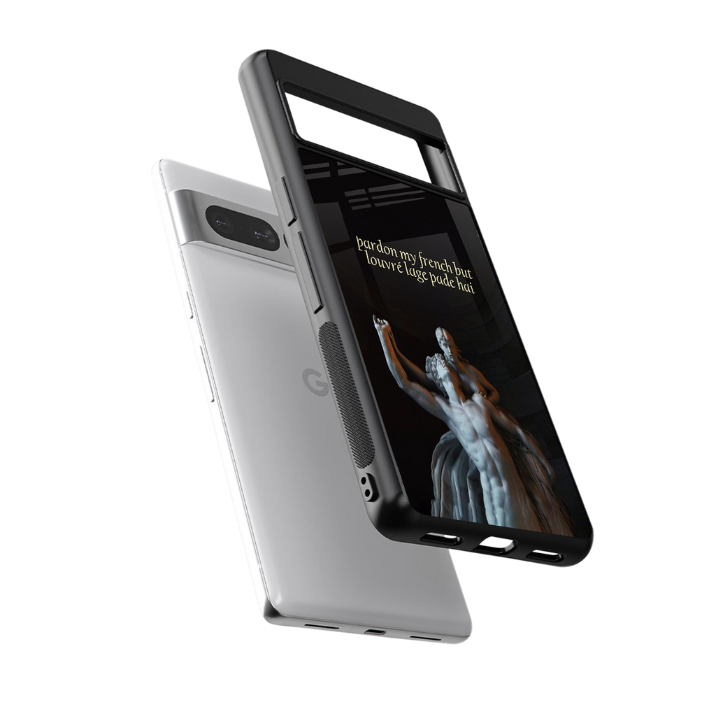 louvre back phone cover | glass case for google pixel 7 pro