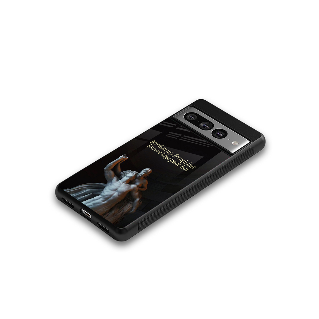 louvre back phone cover | glass case for google pixel 7 pro