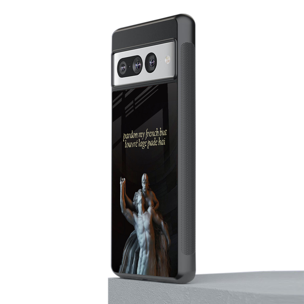 louvre back phone cover | glass case for google pixel 7 pro