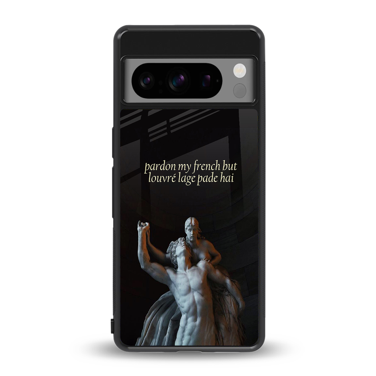 louvre back phone cover | glass case for google pixel 8 pro