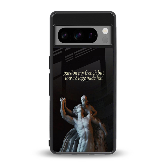 louvre back phone cover | glass case for google pixel 8 pro