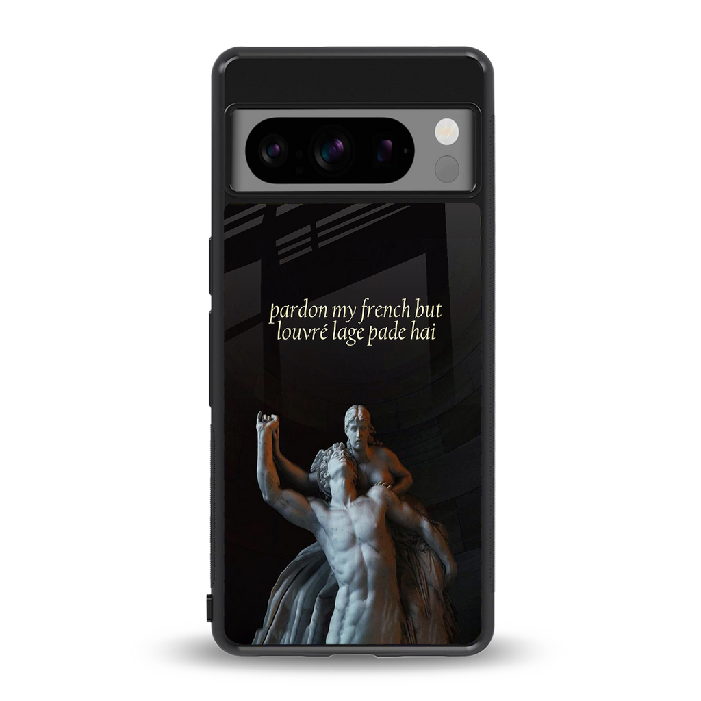 louvre back phone cover | glass case for google pixel 8 pro
