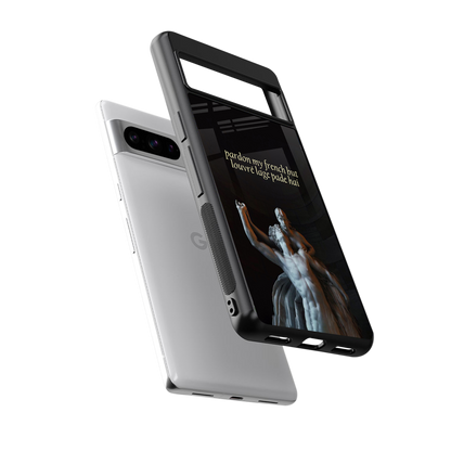 louvre back phone cover | glass case for google pixel 8 pro