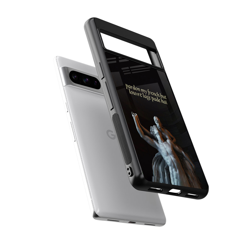 louvre back phone cover | glass case for google pixel 8 pro