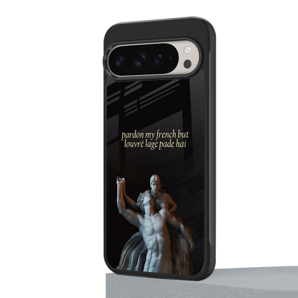 louvre back phone cover | glass case for google pixel 9 pro