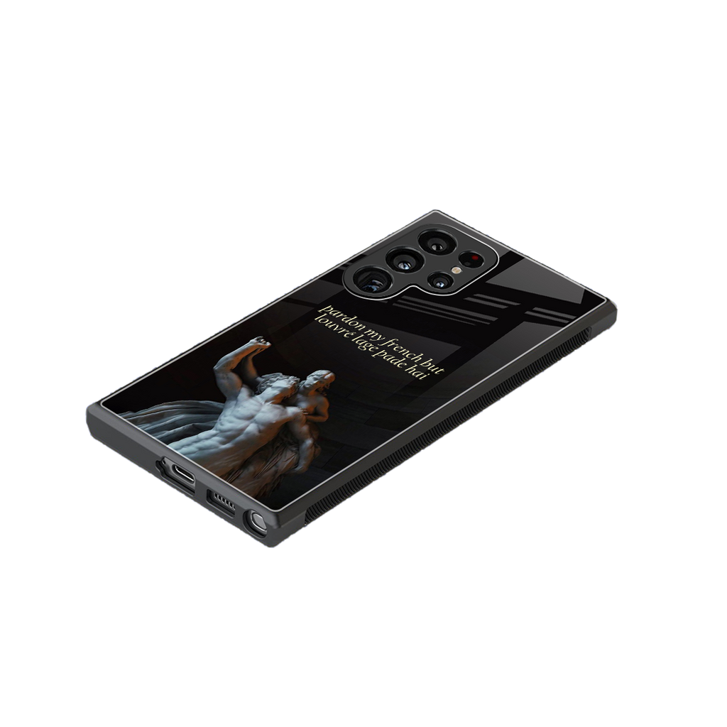 louvre back phone cover | glass case for samsung galaxy s23 ultra
