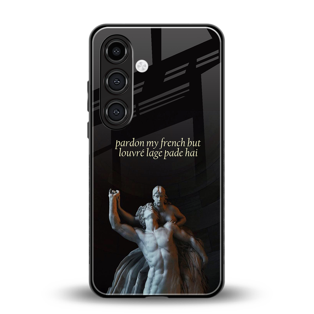 louvre back phone cover | glass case for samsung galaxy s25 plus