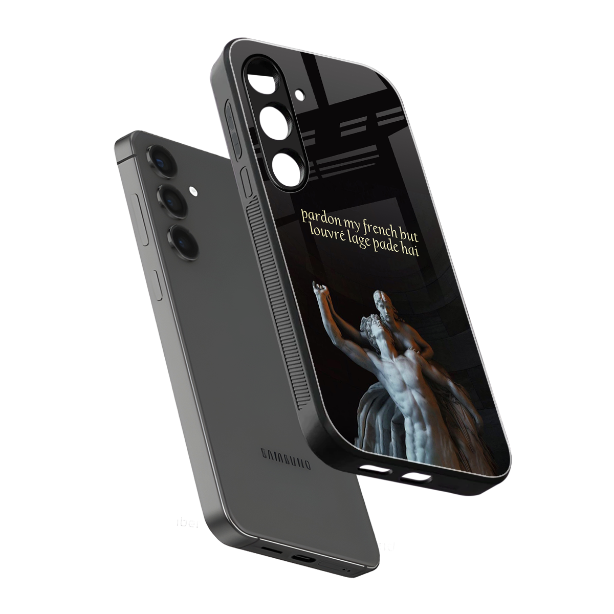 louvre back phone cover | glass case for samsung galaxy s25 plus