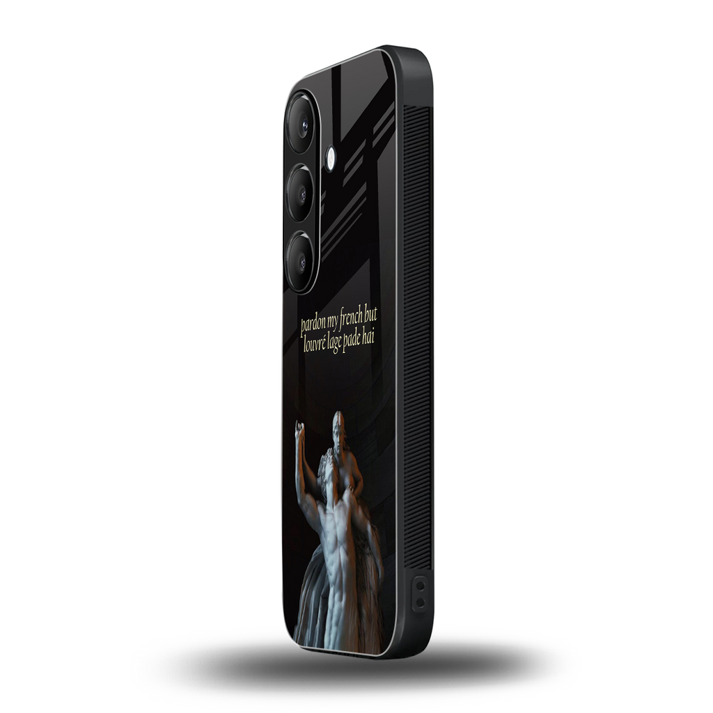 louvre back phone cover | glass case for samsung galaxy s24 plus