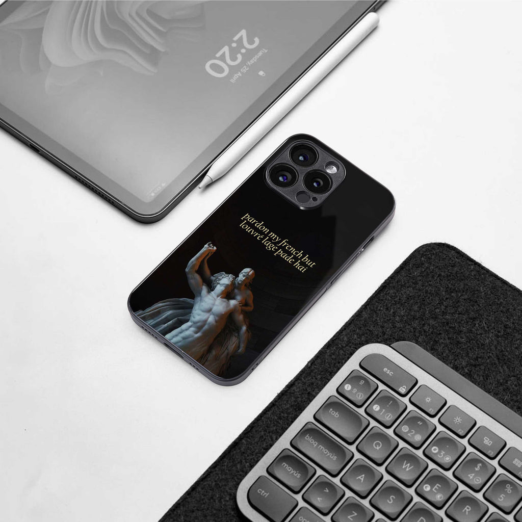 louvre back phone cover | glass case for Google Pixel 6A