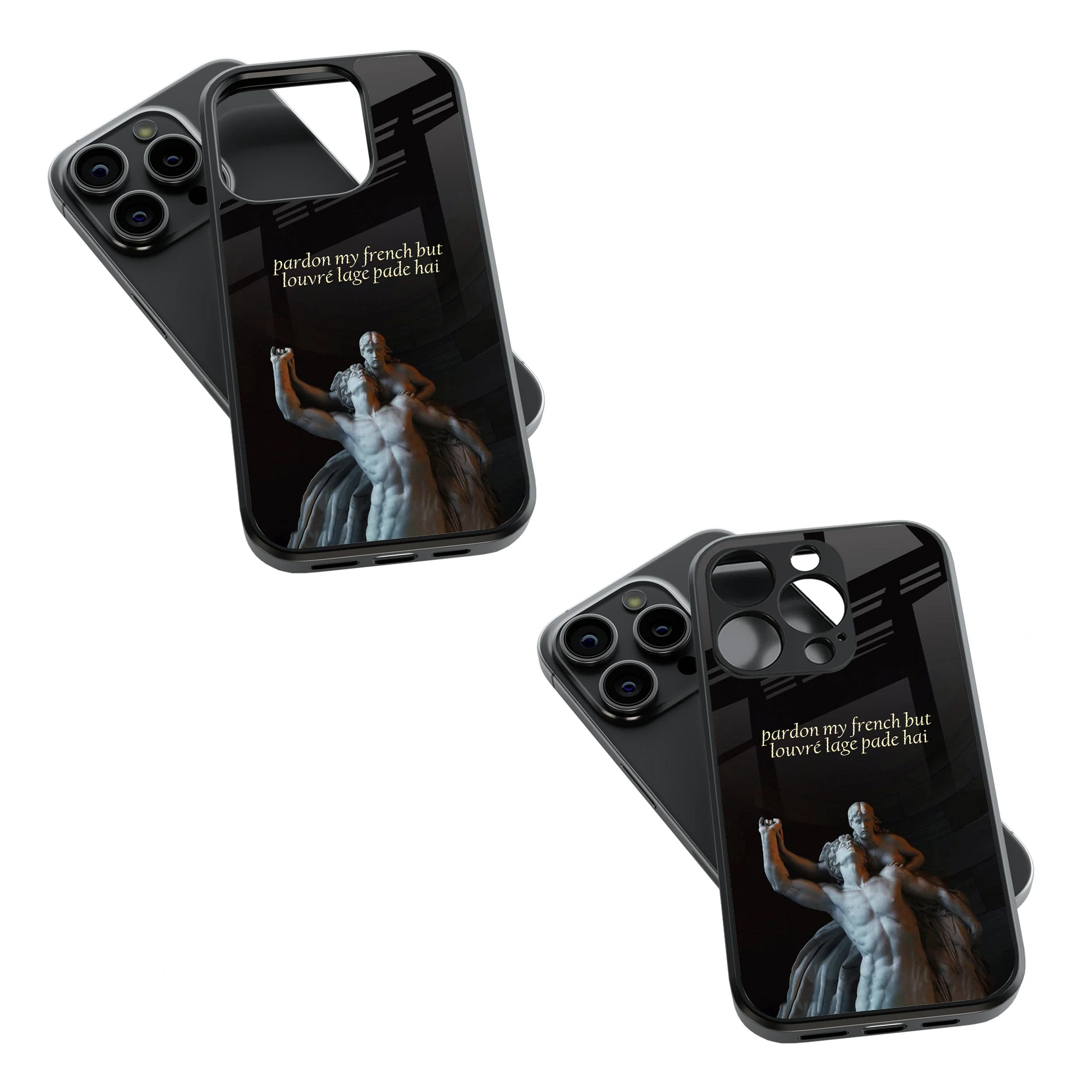 Trendy Glass Back Mobile Case for iPhone, Samsung, Redmi, OnePlus, Google Pixel, Motorola