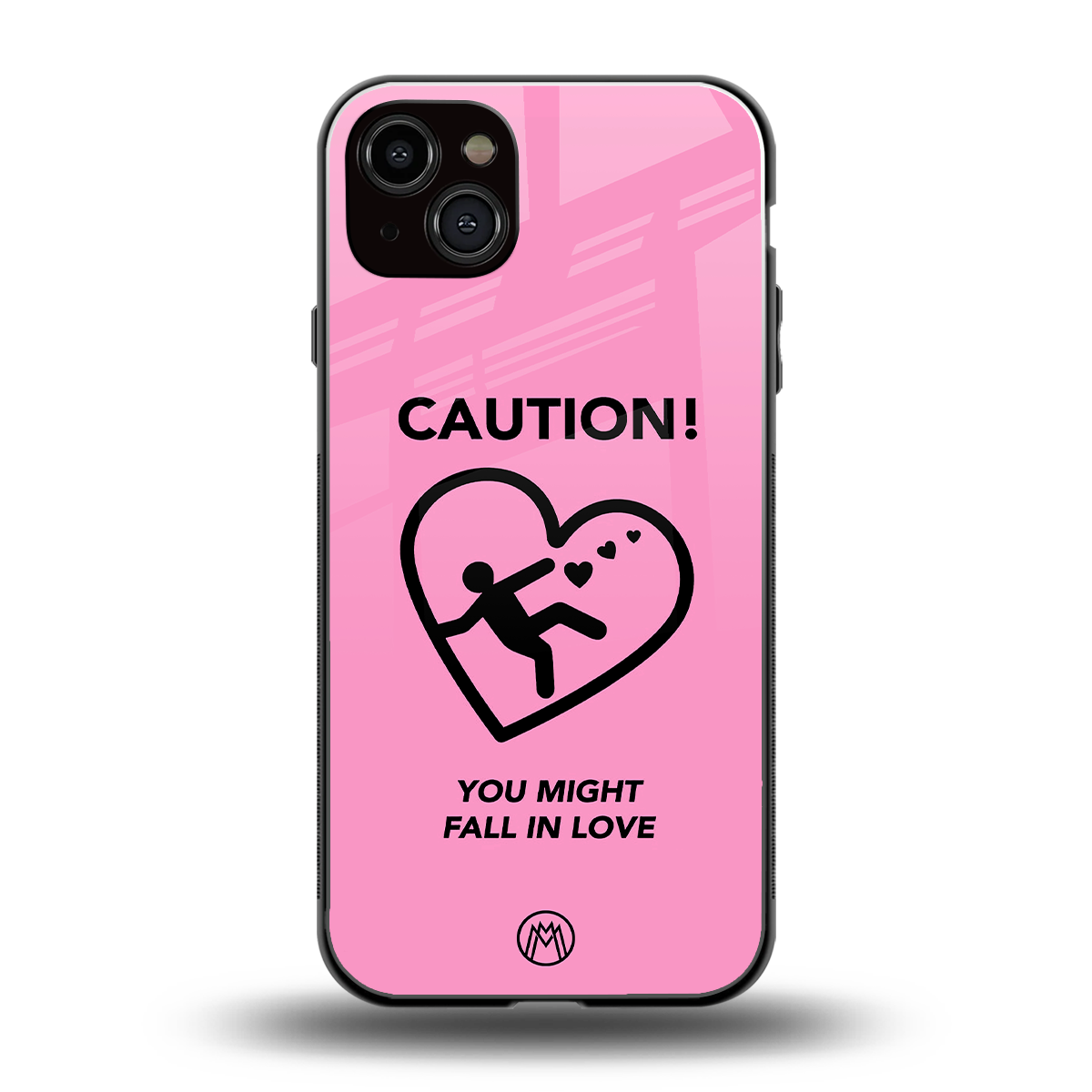 love ahead back phone cover | glass case for iphone 15 plus