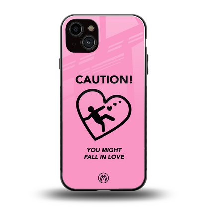 love ahead back phone cover | glass case for iphone 15 plus