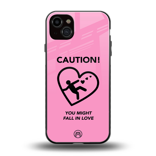 love ahead back phone cover | glass case for iphone 15 plus