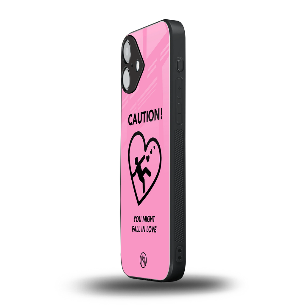 love ahead back phone cover | glass case for iphone 16 plus