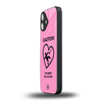 love ahead back phone cover | glass case for iphone 16 plus