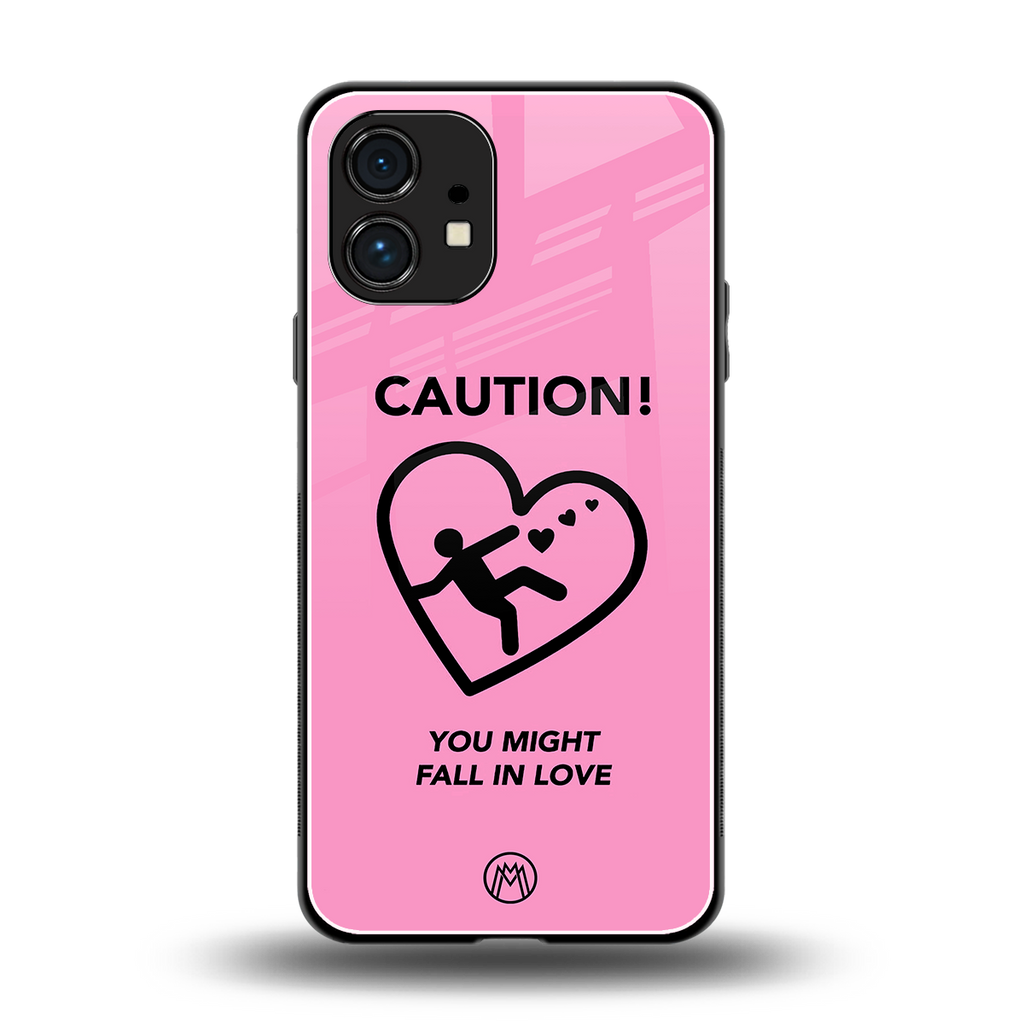 love ahead back phone cover | glass case for nothing phone 1