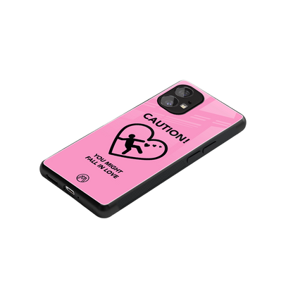 love ahead back phone cover | glass case for nothing phone 1