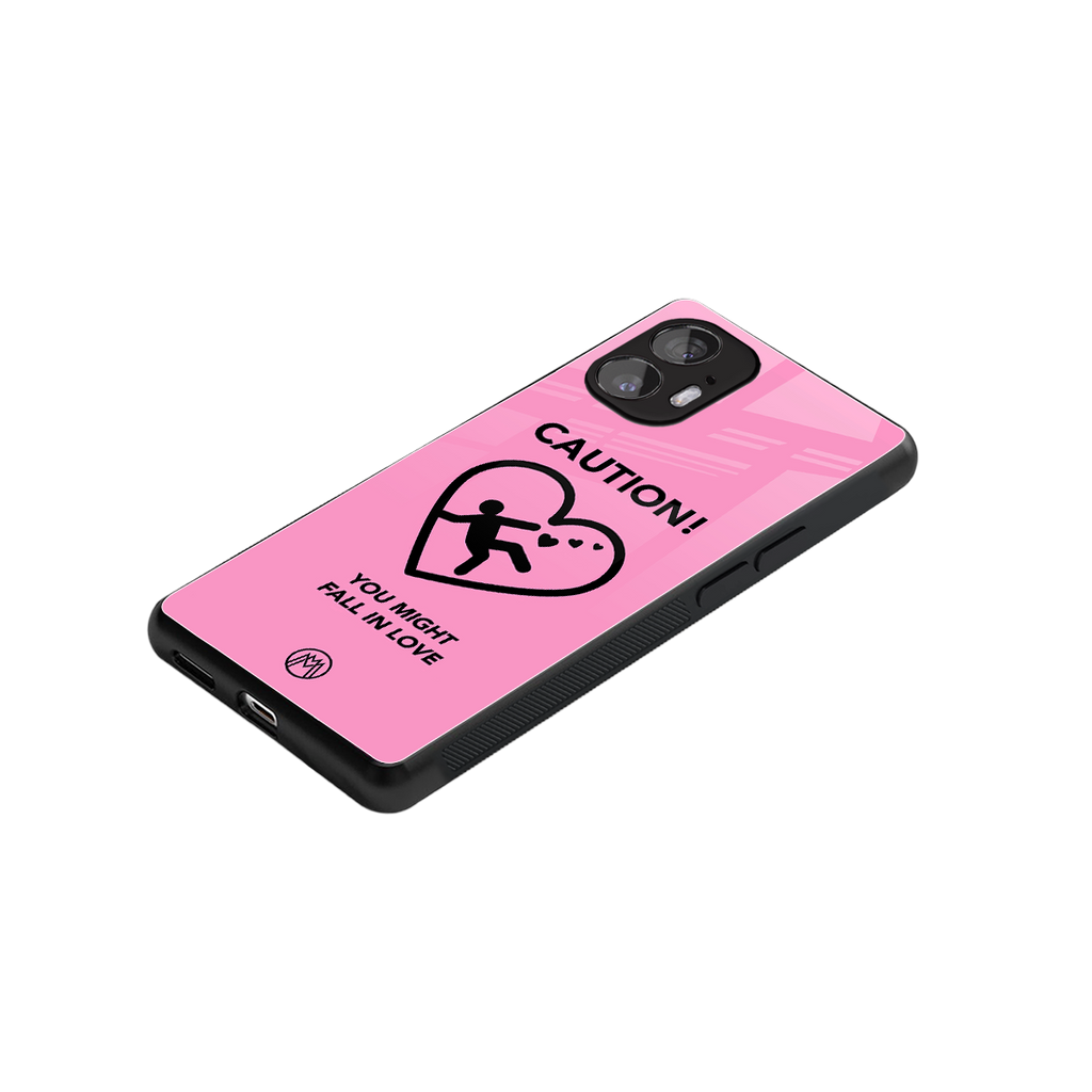 love ahead back phone cover | glass case for nothing phone 2
