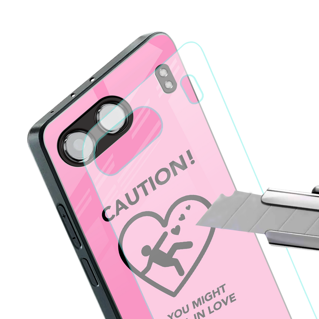 love ahead back phone cover | glass case for oneplus nord 4