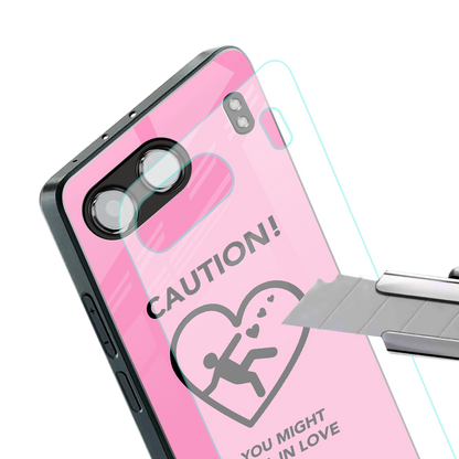 love ahead back phone cover | glass case for oneplus nord 4