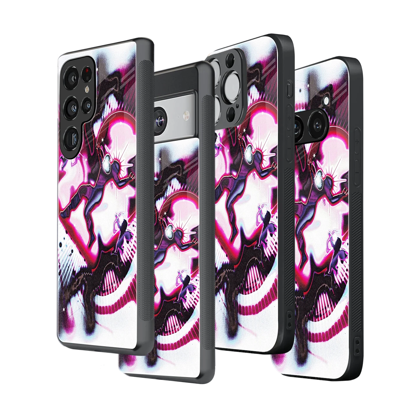 Stylish Glass Back Case for All Smartphones iPhone, Samsung, OnePlus, Pixel, Redmi, Oppo, Vivo, Motorola